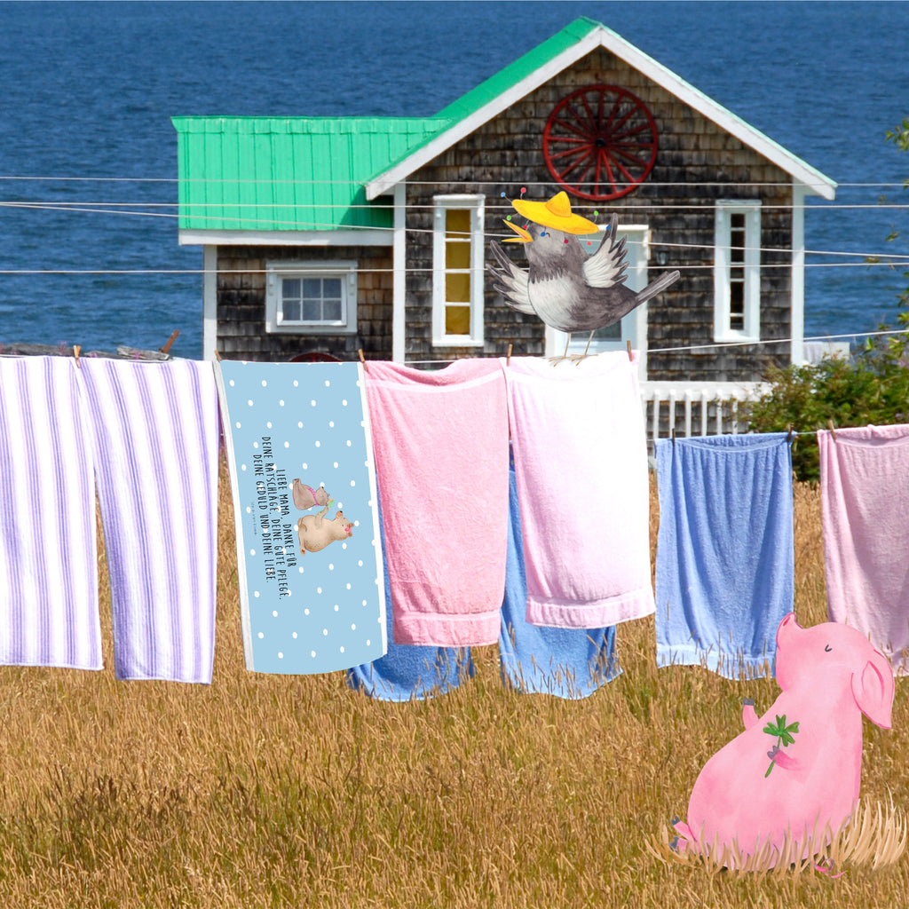 Gäste Handtuch Bär mit Kind Gästetuch, Reisehandtuch, Sport Handtuch, Frottier, Kinder Handtuch, Familie, Vatertag, Muttertag, Bruder, Schwester, Mama, Papa, Oma, Opa, Geschenk, Mutti, Mutter