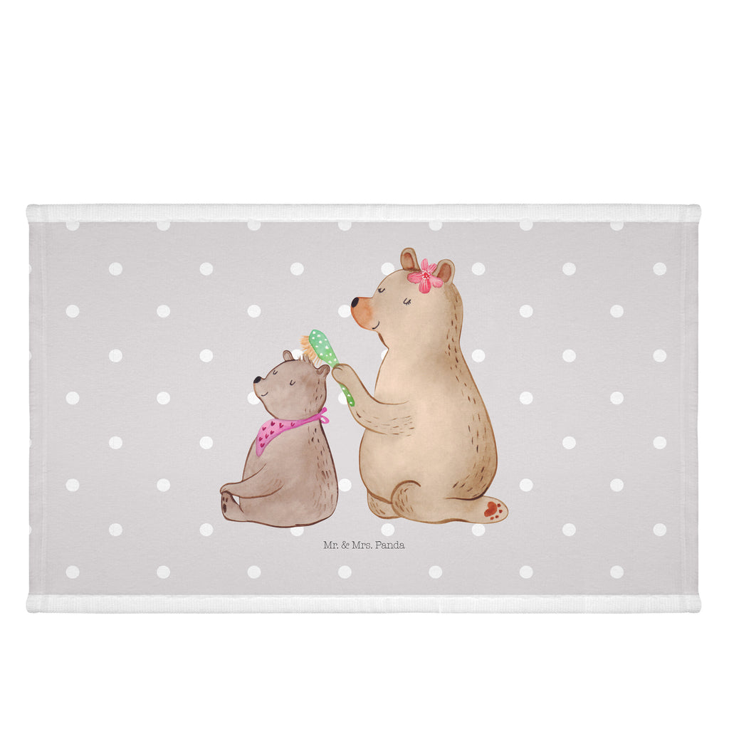 Gäste Handtuch Bär mit Kind Gästetuch, Reisehandtuch, Sport Handtuch, Frottier, Kinder Handtuch, Familie, Vatertag, Muttertag, Bruder, Schwester, Mama, Papa, Oma, Opa, Geschenk, Mutti, Mutter