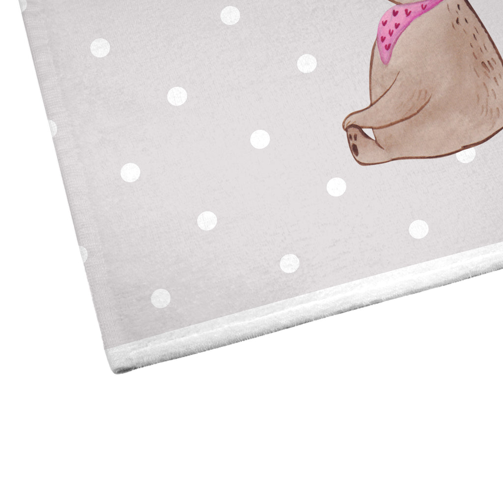 Gäste Handtuch Bär mit Kind Gästetuch, Reisehandtuch, Sport Handtuch, Frottier, Kinder Handtuch, Familie, Vatertag, Muttertag, Bruder, Schwester, Mama, Papa, Oma, Opa, Geschenk, Mutti, Mutter