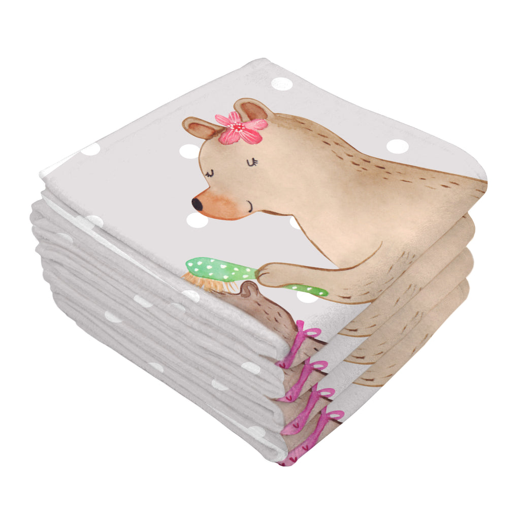 Gäste Handtuch Bär mit Kind Gästetuch, Reisehandtuch, Sport Handtuch, Frottier, Kinder Handtuch, Familie, Vatertag, Muttertag, Bruder, Schwester, Mama, Papa, Oma, Opa, Geschenk, Mutti, Mutter