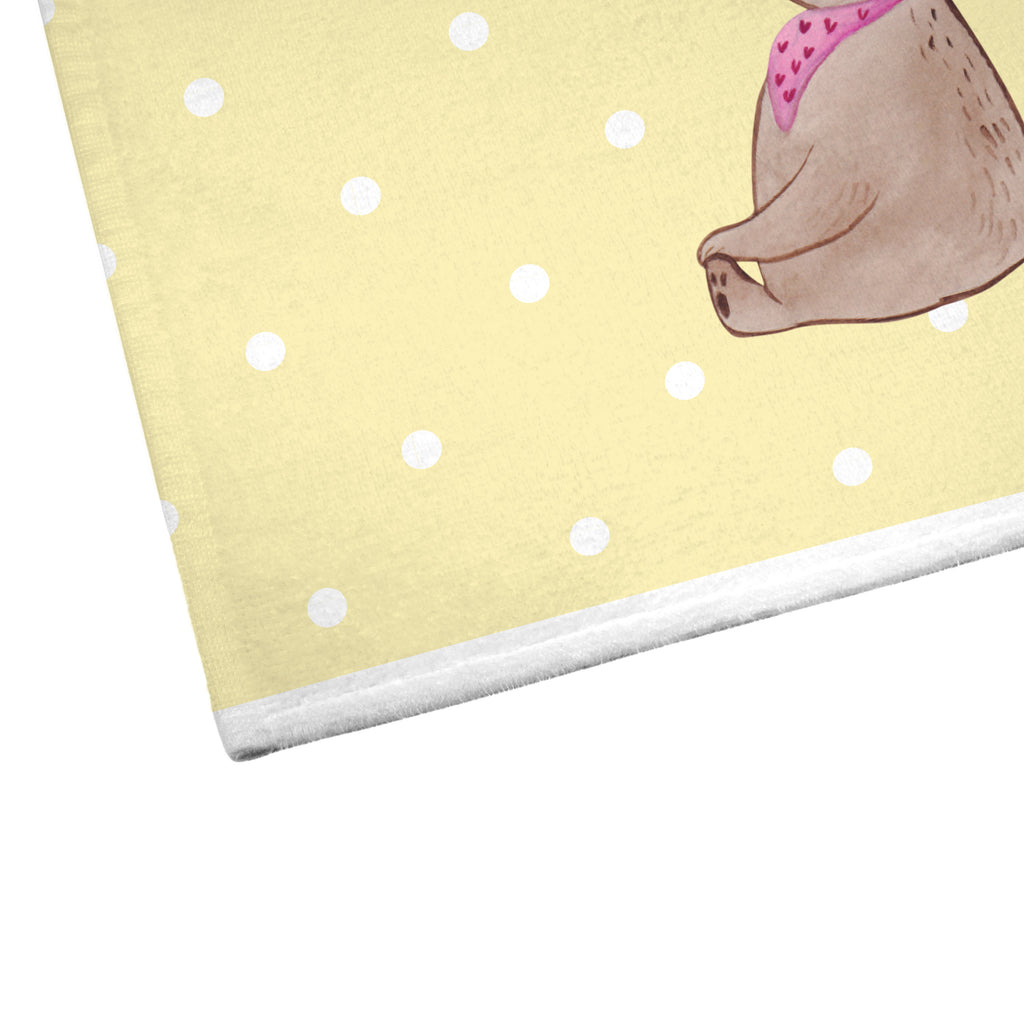 Gäste Handtuch Bär mit Kind Gästetuch, Reisehandtuch, Sport Handtuch, Frottier, Kinder Handtuch, Familie, Vatertag, Muttertag, Bruder, Schwester, Mama, Papa, Oma, Opa, Geschenk, Mutti, Mutter