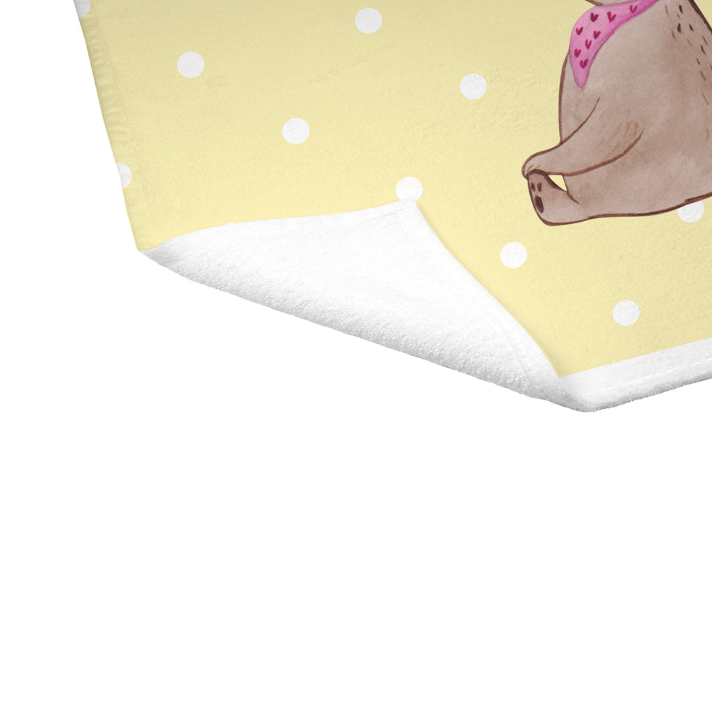 Gäste Handtuch Bär mit Kind Gästetuch, Reisehandtuch, Sport Handtuch, Frottier, Kinder Handtuch, Familie, Vatertag, Muttertag, Bruder, Schwester, Mama, Papa, Oma, Opa, Geschenk, Mutti, Mutter