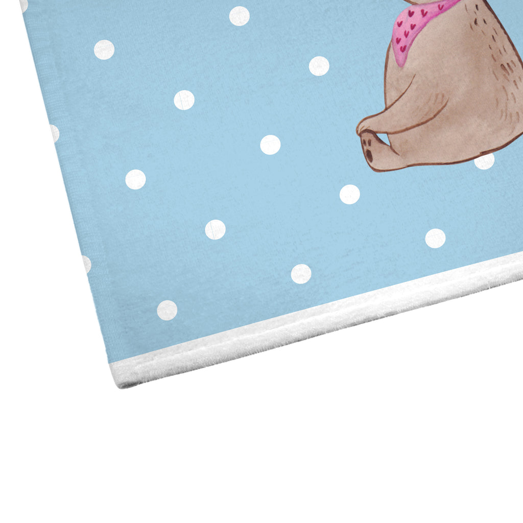 Gäste Handtuch Bär mit Kind Gästetuch, Reisehandtuch, Sport Handtuch, Frottier, Kinder Handtuch, Familie, Vatertag, Muttertag, Bruder, Schwester, Mama, Papa, Oma, Opa, Geschenk, Mutti, Mutter