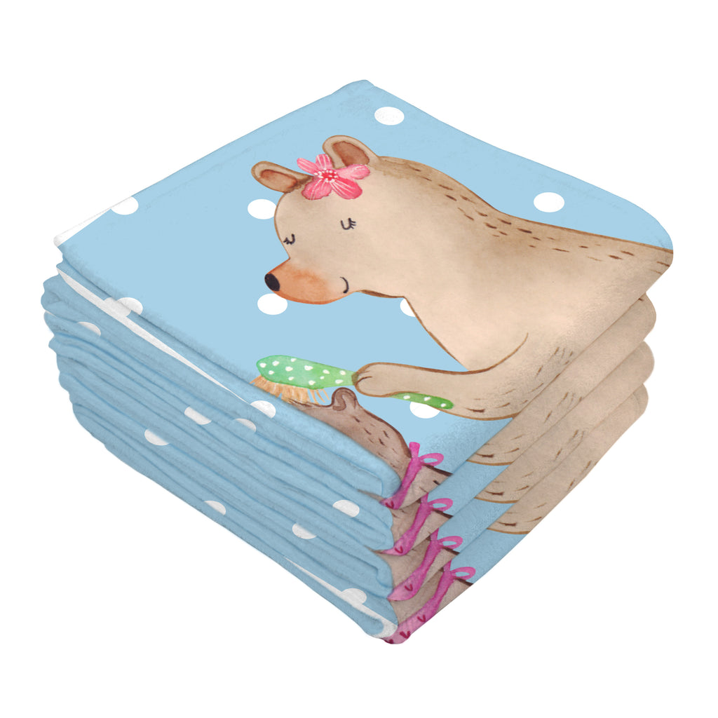 Gäste Handtuch Bär mit Kind Gästetuch, Reisehandtuch, Sport Handtuch, Frottier, Kinder Handtuch, Familie, Vatertag, Muttertag, Bruder, Schwester, Mama, Papa, Oma, Opa, Geschenk, Mutti, Mutter