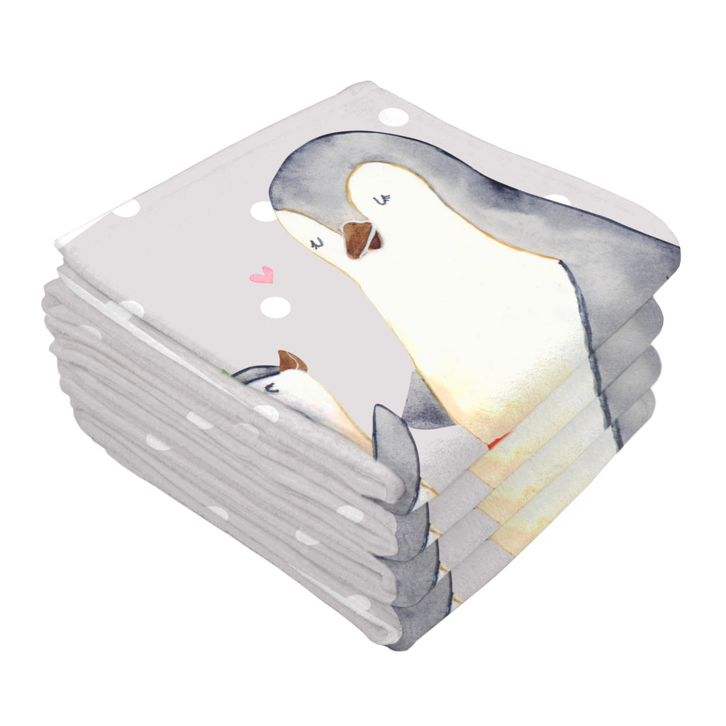 50 x 100 Handtuch Pinguin mit Kind Handtuch, Badehandtuch, Badezimmer, Handtücher, groß, Kinder, Baby, Familie, Vatertag, Muttertag, Bruder, Schwester, Mama, Papa, Oma, Opa, Geschenk, Mami, Mutti, Mutter, Geburststag