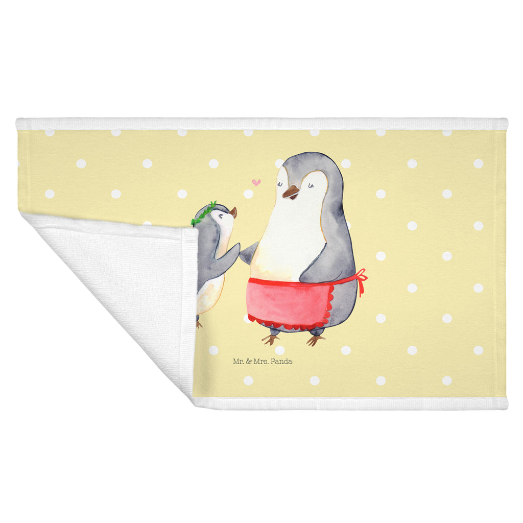 50 x 100 Handtuch Pinguin mit Kind Handtuch, Badehandtuch, Badezimmer, Handtücher, groß, Kinder, Baby, Familie, Vatertag, Muttertag, Bruder, Schwester, Mama, Papa, Oma, Opa, Geschenk, Mami, Mutti, Mutter, Geburststag