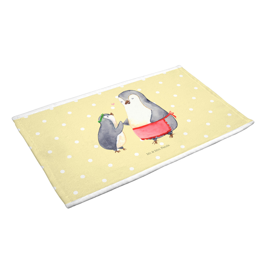 50 x 100 Handtuch Pinguin mit Kind Handtuch, Badehandtuch, Badezimmer, Handtücher, groß, Kinder, Baby, Familie, Vatertag, Muttertag, Bruder, Schwester, Mama, Papa, Oma, Opa, Geschenk, Mami, Mutti, Mutter, Geburststag