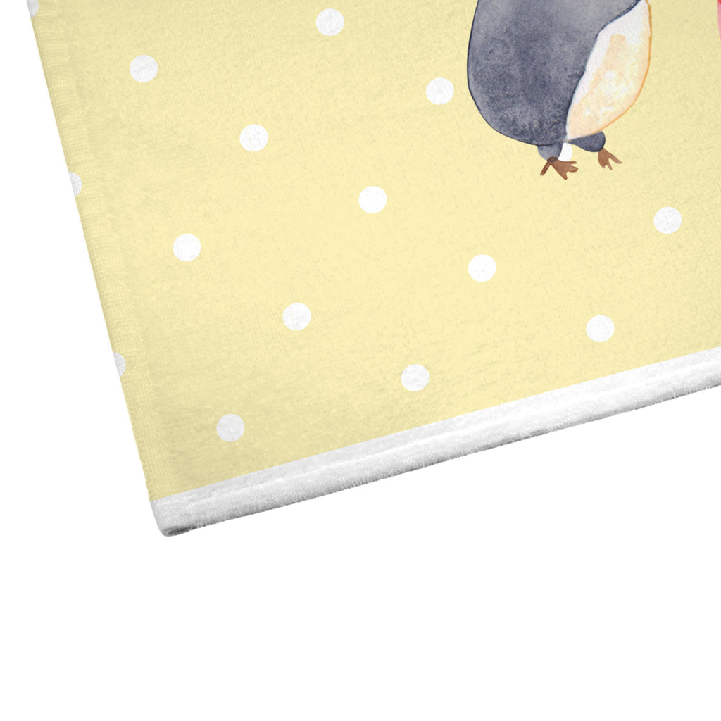 50 x 100 Handtuch Pinguin mit Kind Handtuch, Badehandtuch, Badezimmer, Handtücher, groß, Kinder, Baby, Familie, Vatertag, Muttertag, Bruder, Schwester, Mama, Papa, Oma, Opa, Geschenk, Mami, Mutti, Mutter, Geburststag