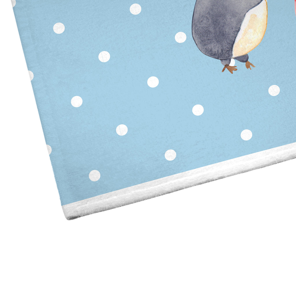 50 x 100 Handtuch Pinguin mit Kind Handtuch, Badehandtuch, Badezimmer, Handtücher, groß, Kinder, Baby, Familie, Vatertag, Muttertag, Bruder, Schwester, Mama, Papa, Oma, Opa, Geschenk, Mami, Mutti, Mutter, Geburststag