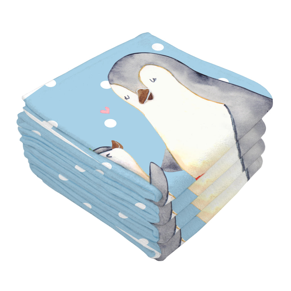 50 x 100 Handtuch Pinguin mit Kind Handtuch, Badehandtuch, Badezimmer, Handtücher, groß, Kinder, Baby, Familie, Vatertag, Muttertag, Bruder, Schwester, Mama, Papa, Oma, Opa, Geschenk, Mami, Mutti, Mutter, Geburststag