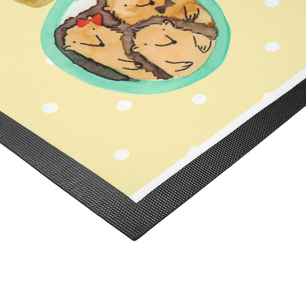 Fußmatte Igel Familie Familie, Liebe, Igel, Bilder, Zusammenhalt, Glück, Bruder, Schwester, Mama, Papa Türvorleger, Schmutzmatte, Fußabtreter, Matte, Schmutzfänger, Fußabstreifer, Schmutzfangmatte, Türmatte, Motivfußmatte,  Haustürmatte, Vorleger  Familie, Vatertag, Muttertag, Bruder, Schwester, Mama, Papa, Oma, Opa