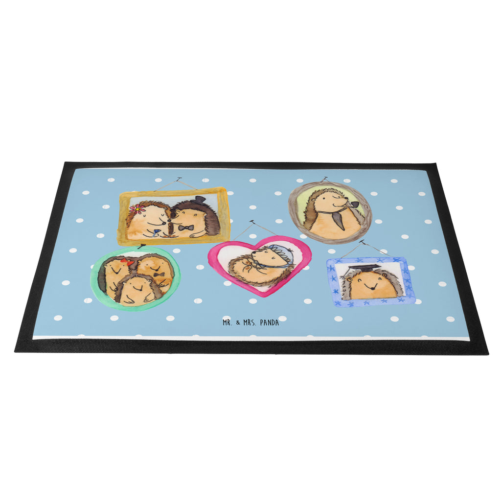 Fußmatte Igel Familie Familie, Liebe, Igel, Bilder, Zusammenhalt, Glück, Bruder, Schwester, Mama, Papa Türvorleger, Schmutzmatte, Fußabtreter, Matte, Schmutzfänger, Fußabstreifer, Schmutzfangmatte, Türmatte, Motivfußmatte,  Haustürmatte, Vorleger  Familie, Vatertag, Muttertag, Bruder, Schwester, Mama, Papa, Oma, Opa