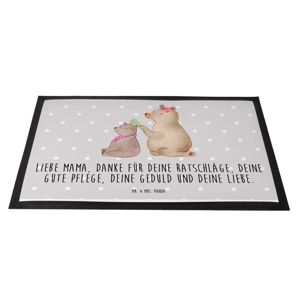 Fußmatte Bär mit Kind Geschenk, Muttertag, Mutti, Mama, Mutter Türvorleger, Schmutzmatte, Fußabtreter, Matte, Schmutzfänger, Fußabstreifer, Schmutzfangmatte, Türmatte, Motivfußmatte,  Haustürmatte, Vorleger  Familie, Vatertag, Muttertag, Bruder, Schwester, Mama, Papa, Oma, Opa