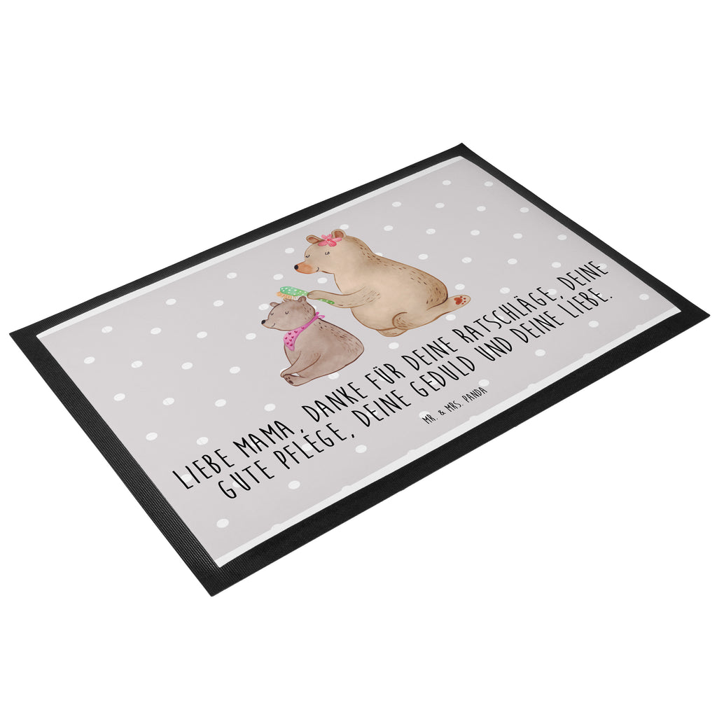 Fußmatte Bär mit Kind Geschenk, Muttertag, Mutti, Mama, Mutter Türvorleger, Schmutzmatte, Fußabtreter, Matte, Schmutzfänger, Fußabstreifer, Schmutzfangmatte, Türmatte, Motivfußmatte,  Haustürmatte, Vorleger  Familie, Vatertag, Muttertag, Bruder, Schwester, Mama, Papa, Oma, Opa