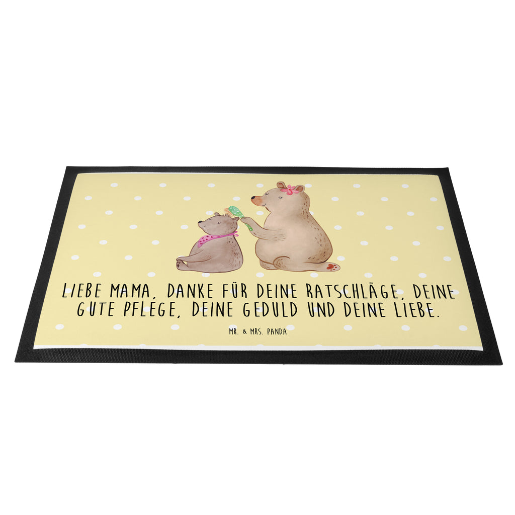 Fußmatte Bär mit Kind Geschenk, Muttertag, Mutti, Mama, Mutter Türvorleger, Schmutzmatte, Fußabtreter, Matte, Schmutzfänger, Fußabstreifer, Schmutzfangmatte, Türmatte, Motivfußmatte,  Haustürmatte, Vorleger  Familie, Vatertag, Muttertag, Bruder, Schwester, Mama, Papa, Oma, Opa