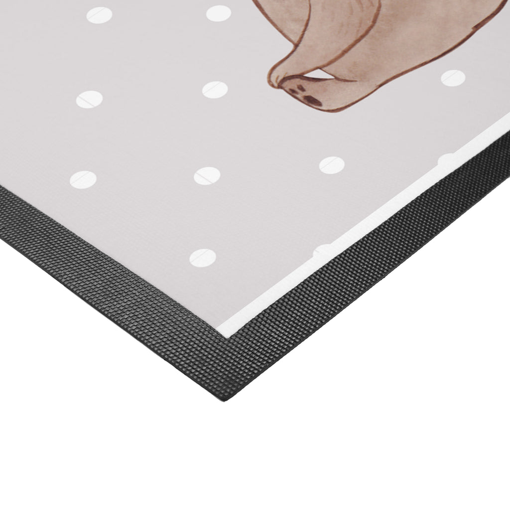 Fußmatte Bär mit Kind Geschenk, Muttertag, Mutti, Mama, Mutter Türvorleger, Schmutzmatte, Fußabtreter, Matte, Schmutzfänger, Fußabstreifer, Schmutzfangmatte, Türmatte, Motivfußmatte,  Haustürmatte, Vorleger  Familie, Vatertag, Muttertag, Bruder, Schwester, Mama, Papa, Oma, Opa