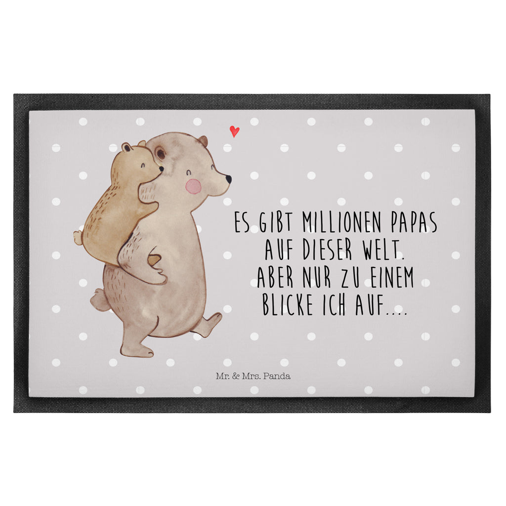 Fußmatte Papa Bär Geschenk, Vatertag, Papa, Vater, Papi, Vati, Onkel, Geburtstag Türvorleger, Schmutzmatte, Fußabtreter, Matte, Schmutzfänger, Fußabstreifer, Schmutzfangmatte, Türmatte, Motivfußmatte,  Haustürmatte, Vorleger  Familie, Vatertag, Muttertag, Bruder, Schwester, Mama, Papa, Oma, Opa