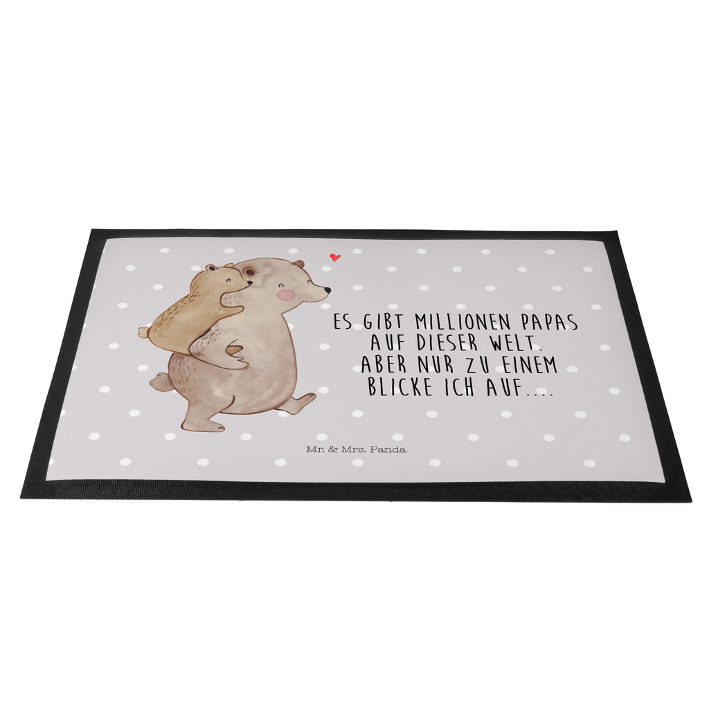 Fußmatte Papa Bär Geschenk, Vatertag, Papa, Vater, Papi, Vati, Onkel, Geburtstag Türvorleger, Schmutzmatte, Fußabtreter, Matte, Schmutzfänger, Fußabstreifer, Schmutzfangmatte, Türmatte, Motivfußmatte,  Haustürmatte, Vorleger  Familie, Vatertag, Muttertag, Bruder, Schwester, Mama, Papa, Oma, Opa