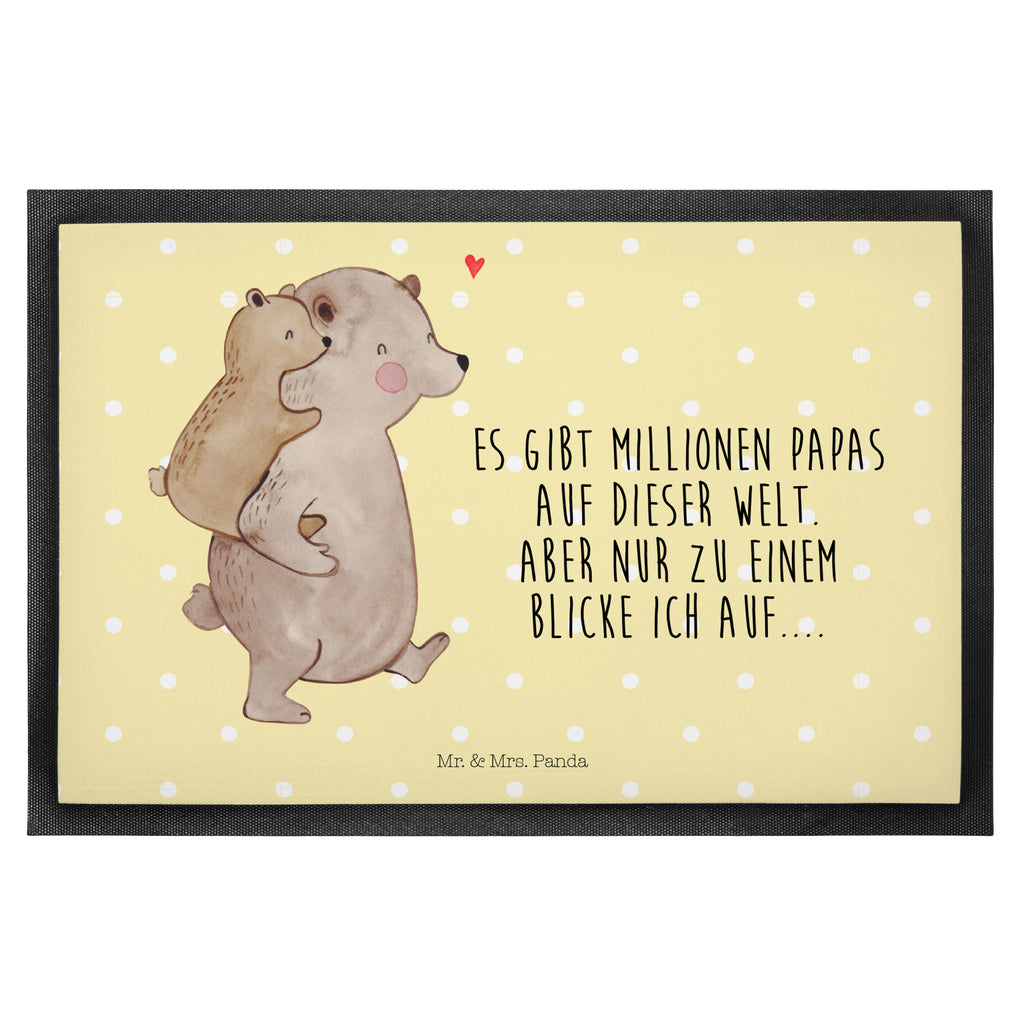 Fußmatte Papa Bär Geschenk, Vatertag, Papa, Vater, Papi, Vati, Onkel, Geburtstag Türvorleger, Schmutzmatte, Fußabtreter, Matte, Schmutzfänger, Fußabstreifer, Schmutzfangmatte, Türmatte, Motivfußmatte,  Haustürmatte, Vorleger  Familie, Vatertag, Muttertag, Bruder, Schwester, Mama, Papa, Oma, Opa