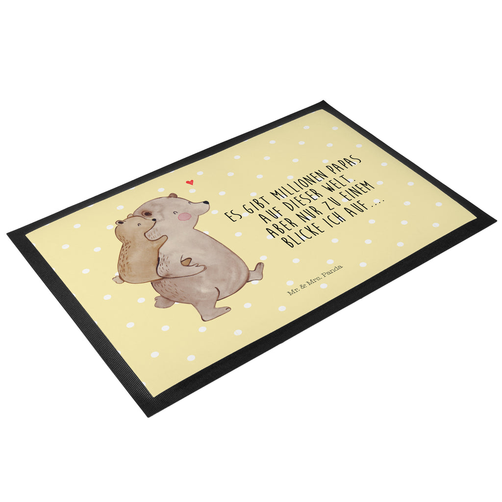 Fußmatte Papa Bär Geschenk, Vatertag, Papa, Vater, Papi, Vati, Onkel, Geburtstag Türvorleger, Schmutzmatte, Fußabtreter, Matte, Schmutzfänger, Fußabstreifer, Schmutzfangmatte, Türmatte, Motivfußmatte,  Haustürmatte, Vorleger  Familie, Vatertag, Muttertag, Bruder, Schwester, Mama, Papa, Oma, Opa
