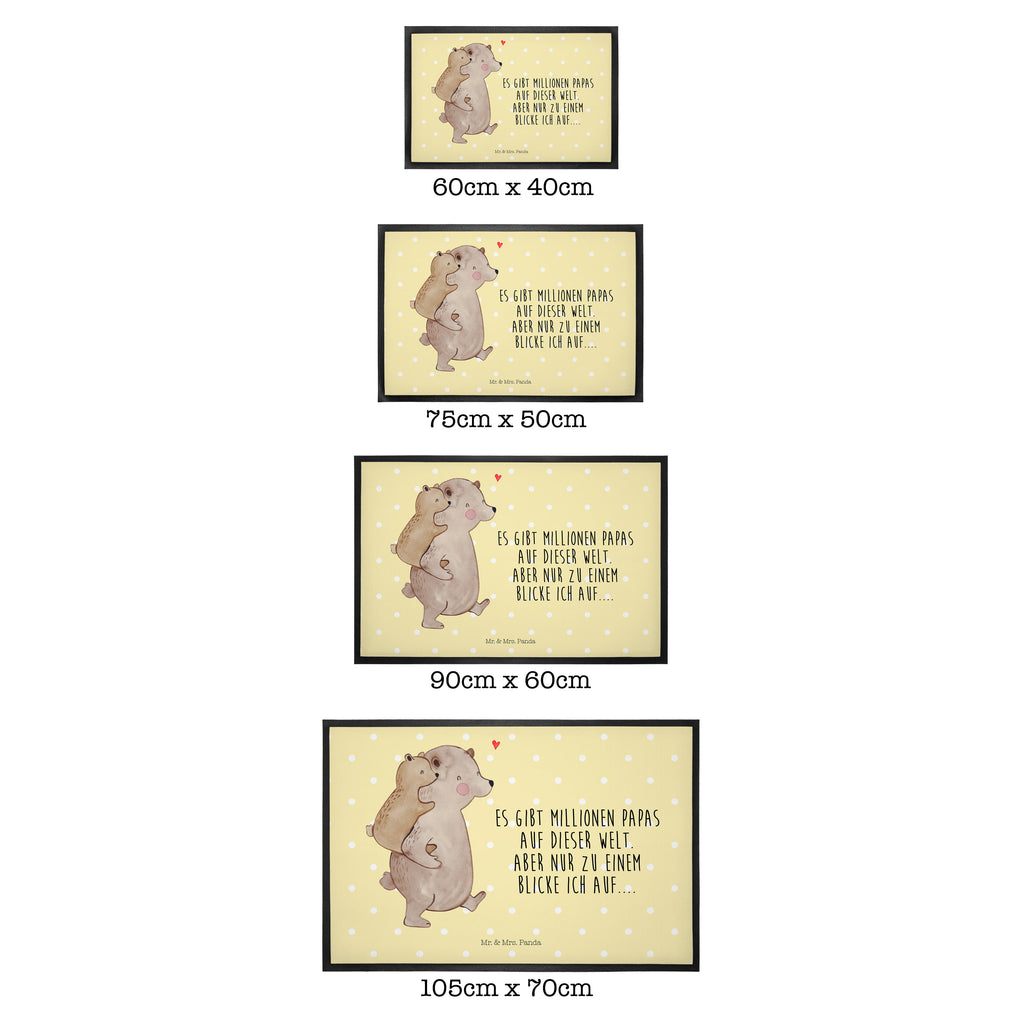 Fußmatte Papa Bär Geschenk, Vatertag, Papa, Vater, Papi, Vati, Onkel, Geburtstag Türvorleger, Schmutzmatte, Fußabtreter, Matte, Schmutzfänger, Fußabstreifer, Schmutzfangmatte, Türmatte, Motivfußmatte,  Haustürmatte, Vorleger  Familie, Vatertag, Muttertag, Bruder, Schwester, Mama, Papa, Oma, Opa