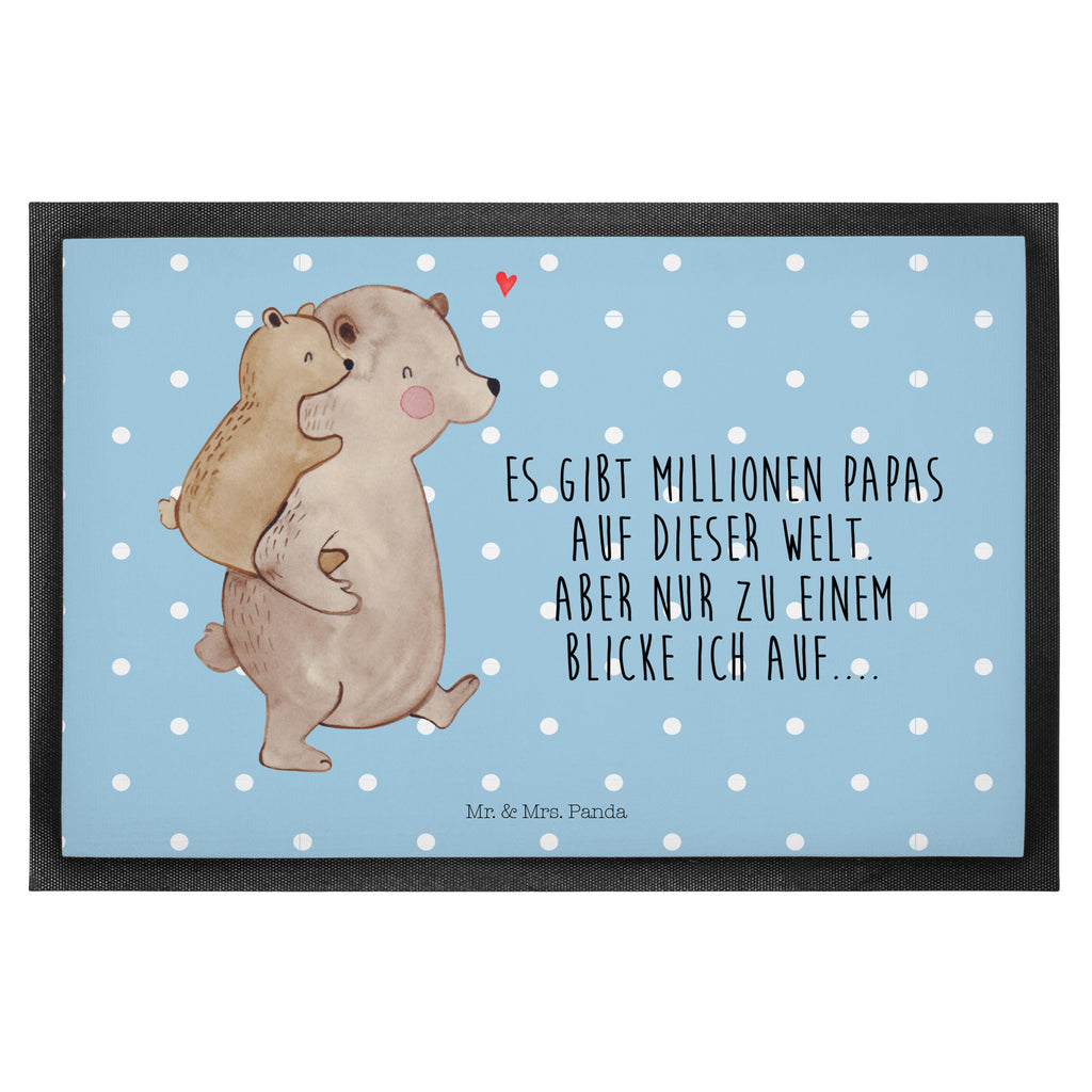 Fußmatte Papa Bär Geschenk, Vatertag, Papa, Vater, Papi, Vati, Onkel, Geburtstag Türvorleger, Schmutzmatte, Fußabtreter, Matte, Schmutzfänger, Fußabstreifer, Schmutzfangmatte, Türmatte, Motivfußmatte,  Haustürmatte, Vorleger  Familie, Vatertag, Muttertag, Bruder, Schwester, Mama, Papa, Oma, Opa