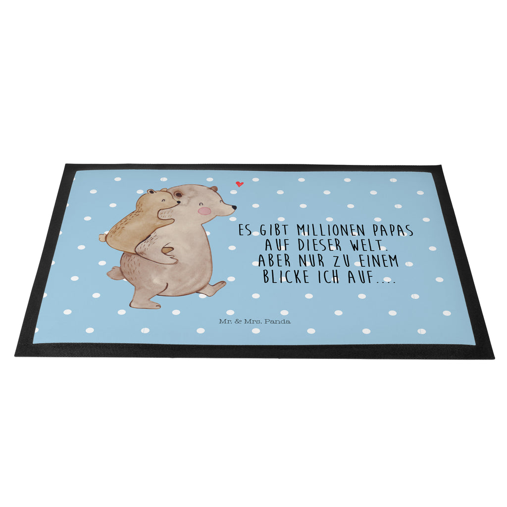 Fußmatte Papa Bär Geschenk, Vatertag, Papa, Vater, Papi, Vati, Onkel, Geburtstag Türvorleger, Schmutzmatte, Fußabtreter, Matte, Schmutzfänger, Fußabstreifer, Schmutzfangmatte, Türmatte, Motivfußmatte,  Haustürmatte, Vorleger  Familie, Vatertag, Muttertag, Bruder, Schwester, Mama, Papa, Oma, Opa