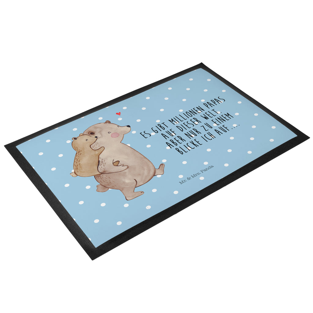 Fußmatte Papa Bär Geschenk, Vatertag, Papa, Vater, Papi, Vati, Onkel, Geburtstag Türvorleger, Schmutzmatte, Fußabtreter, Matte, Schmutzfänger, Fußabstreifer, Schmutzfangmatte, Türmatte, Motivfußmatte,  Haustürmatte, Vorleger  Familie, Vatertag, Muttertag, Bruder, Schwester, Mama, Papa, Oma, Opa