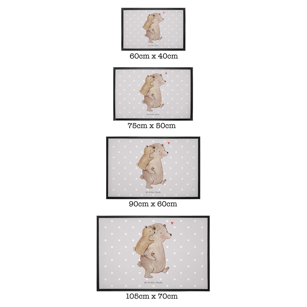 Fußmatte Papa Bär Geschenk, Vatertag, Papa, Vater, Papi, Vati, Onkel, Geburtstag Türvorleger, Schmutzmatte, Fußabtreter, Matte, Schmutzfänger, Fußabstreifer, Schmutzfangmatte, Türmatte, Motivfußmatte,  Haustürmatte, Vorleger  Familie, Vatertag, Muttertag, Bruder, Schwester, Mama, Papa, Oma, Opa