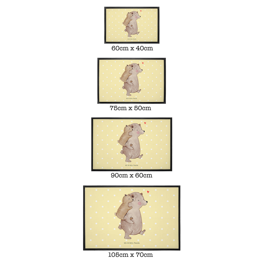 Fußmatte Papa Bär Geschenk, Vatertag, Papa, Vater, Papi, Vati, Onkel, Geburtstag Türvorleger, Schmutzmatte, Fußabtreter, Matte, Schmutzfänger, Fußabstreifer, Schmutzfangmatte, Türmatte, Motivfußmatte,  Haustürmatte, Vorleger  Familie, Vatertag, Muttertag, Bruder, Schwester, Mama, Papa, Oma, Opa