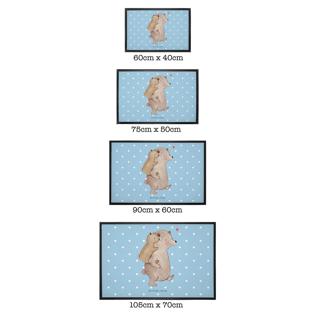 Fußmatte Papa Bär Geschenk, Vatertag, Papa, Vater, Papi, Vati, Onkel, Geburtstag Türvorleger, Schmutzmatte, Fußabtreter, Matte, Schmutzfänger, Fußabstreifer, Schmutzfangmatte, Türmatte, Motivfußmatte,  Haustürmatte, Vorleger  Familie, Vatertag, Muttertag, Bruder, Schwester, Mama, Papa, Oma, Opa