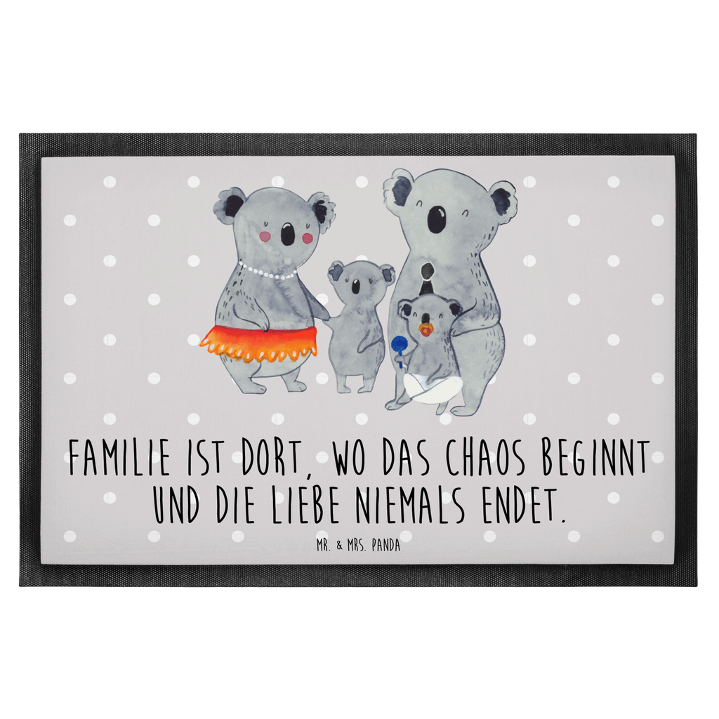 Fußmatte Koala Familie Koala, Koalas, Familie, Family, Mama, Papa, Kinder, Geschwister, Familienleben Türvorleger, Schmutzmatte, Fußabtreter, Matte, Schmutzfänger, Fußabstreifer, Schmutzfangmatte, Türmatte, Motivfußmatte,  Haustürmatte, Vorleger  Familie, Vatertag, Muttertag, Bruder, Schwester, Mama, Papa, Oma, Opa