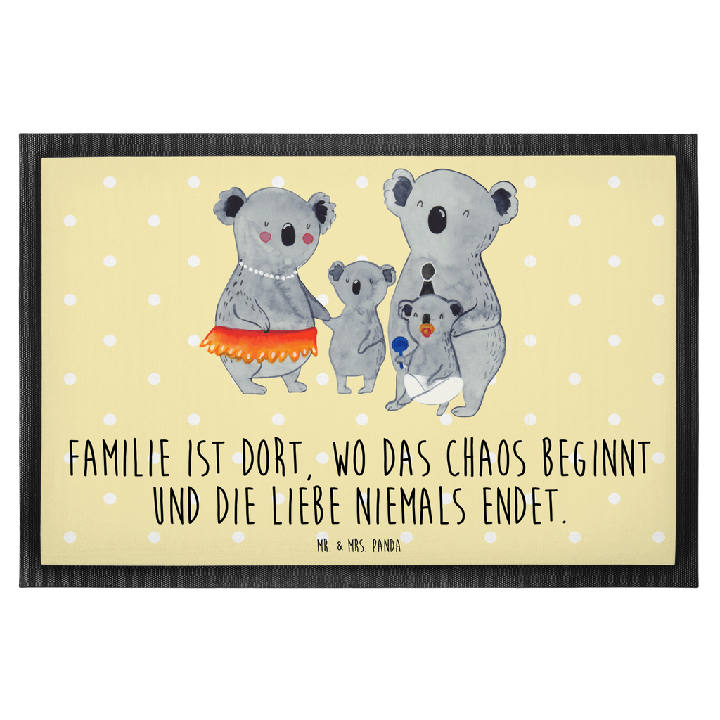 Fußmatte Koala Familie Koala, Koalas, Familie, Family, Mama, Papa, Kinder, Geschwister, Familienleben Türvorleger, Schmutzmatte, Fußabtreter, Matte, Schmutzfänger, Fußabstreifer, Schmutzfangmatte, Türmatte, Motivfußmatte,  Haustürmatte, Vorleger  Familie, Vatertag, Muttertag, Bruder, Schwester, Mama, Papa, Oma, Opa