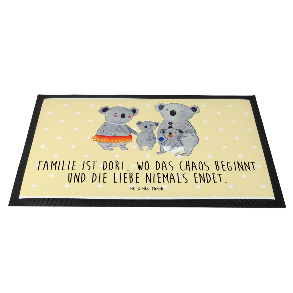 Fußmatte Koala Familie Koala, Koalas, Familie, Family, Mama, Papa, Kinder, Geschwister, Familienleben Türvorleger, Schmutzmatte, Fußabtreter, Matte, Schmutzfänger, Fußabstreifer, Schmutzfangmatte, Türmatte, Motivfußmatte,  Haustürmatte, Vorleger  Familie, Vatertag, Muttertag, Bruder, Schwester, Mama, Papa, Oma, Opa