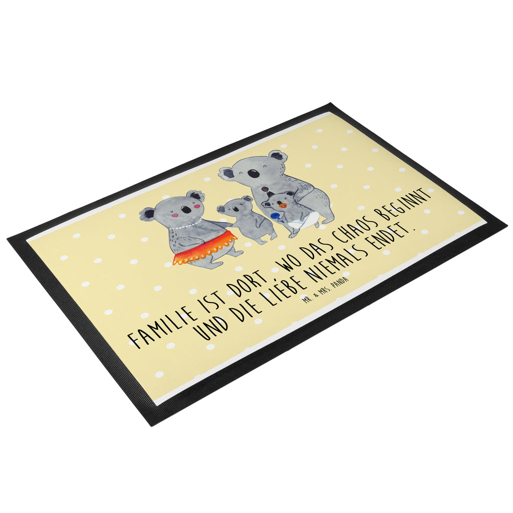Fußmatte Koala Familie Koala, Koalas, Familie, Family, Mama, Papa, Kinder, Geschwister, Familienleben Türvorleger, Schmutzmatte, Fußabtreter, Matte, Schmutzfänger, Fußabstreifer, Schmutzfangmatte, Türmatte, Motivfußmatte,  Haustürmatte, Vorleger  Familie, Vatertag, Muttertag, Bruder, Schwester, Mama, Papa, Oma, Opa