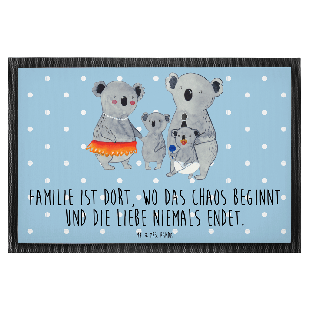 Fußmatte Koala Familie Koala, Koalas, Familie, Family, Mama, Papa, Kinder, Geschwister, Familienleben Türvorleger, Schmutzmatte, Fußabtreter, Matte, Schmutzfänger, Fußabstreifer, Schmutzfangmatte, Türmatte, Motivfußmatte,  Haustürmatte, Vorleger  Familie, Vatertag, Muttertag, Bruder, Schwester, Mama, Papa, Oma, Opa