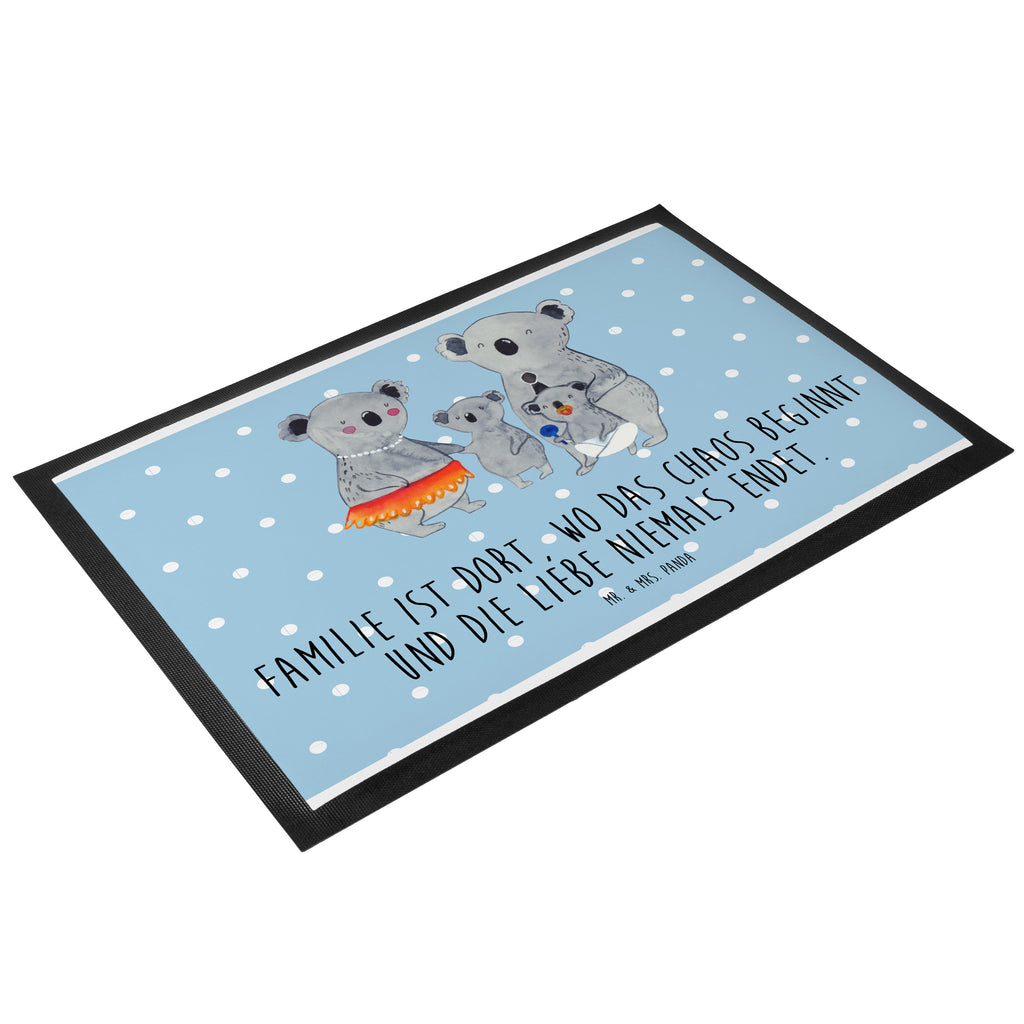 Fußmatte Koala Familie Koala, Koalas, Familie, Family, Mama, Papa, Kinder, Geschwister, Familienleben Türvorleger, Schmutzmatte, Fußabtreter, Matte, Schmutzfänger, Fußabstreifer, Schmutzfangmatte, Türmatte, Motivfußmatte,  Haustürmatte, Vorleger  Familie, Vatertag, Muttertag, Bruder, Schwester, Mama, Papa, Oma, Opa
