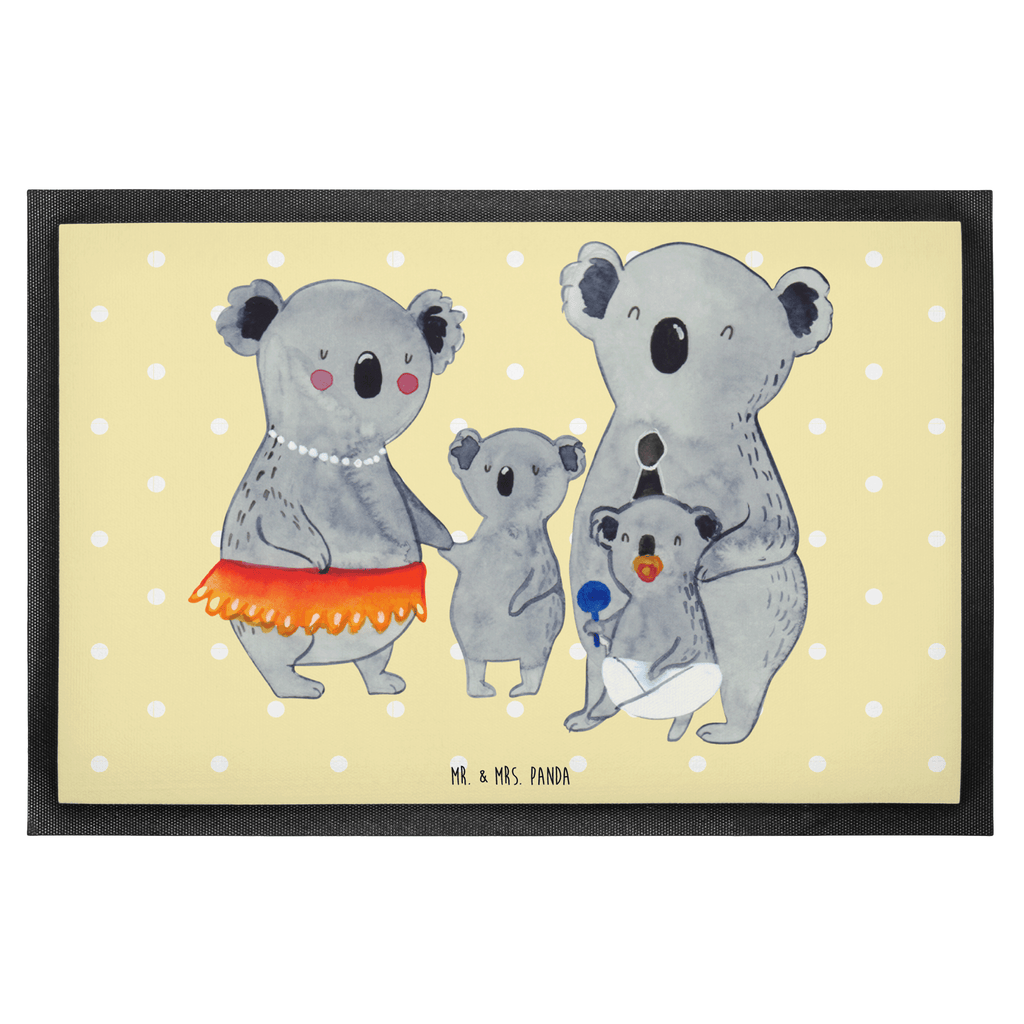 Fußmatte Koala Familie Koala, Koalas, Familie, Family, Mama, Papa, Kinder, Geschwister, Familienleben Türvorleger, Schmutzmatte, Fußabtreter, Matte, Schmutzfänger, Fußabstreifer, Schmutzfangmatte, Türmatte, Motivfußmatte,  Haustürmatte, Vorleger  Familie, Vatertag, Muttertag, Bruder, Schwester, Mama, Papa, Oma, Opa