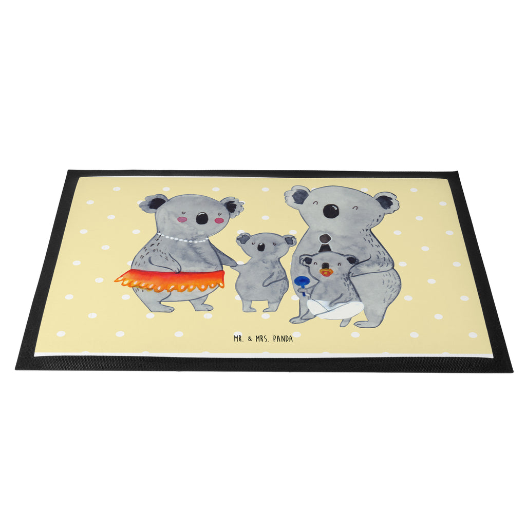 Fußmatte Koala Familie Koala, Koalas, Familie, Family, Mama, Papa, Kinder, Geschwister, Familienleben Türvorleger, Schmutzmatte, Fußabtreter, Matte, Schmutzfänger, Fußabstreifer, Schmutzfangmatte, Türmatte, Motivfußmatte,  Haustürmatte, Vorleger  Familie, Vatertag, Muttertag, Bruder, Schwester, Mama, Papa, Oma, Opa