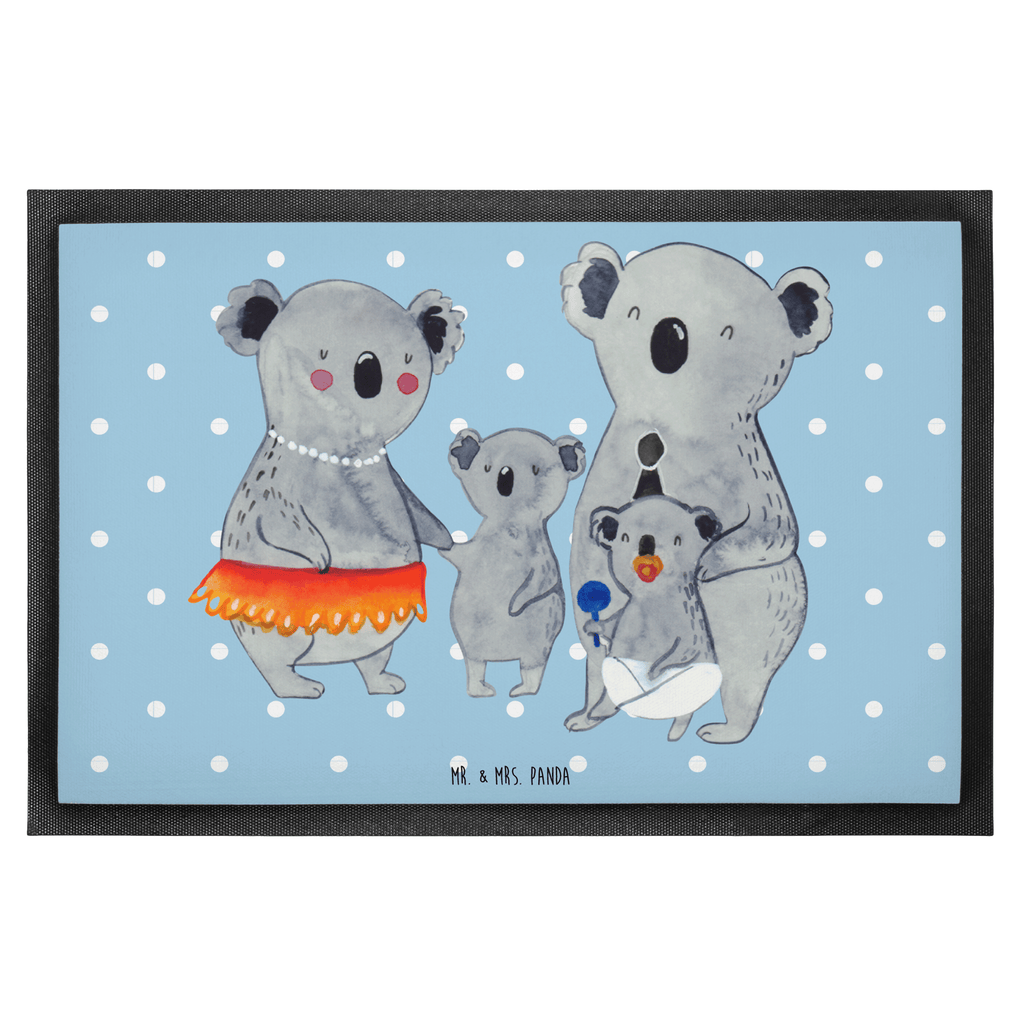 Fußmatte Koala Familie Koala, Koalas, Familie, Family, Mama, Papa, Kinder, Geschwister, Familienleben Türvorleger, Schmutzmatte, Fußabtreter, Matte, Schmutzfänger, Fußabstreifer, Schmutzfangmatte, Türmatte, Motivfußmatte,  Haustürmatte, Vorleger  Familie, Vatertag, Muttertag, Bruder, Schwester, Mama, Papa, Oma, Opa