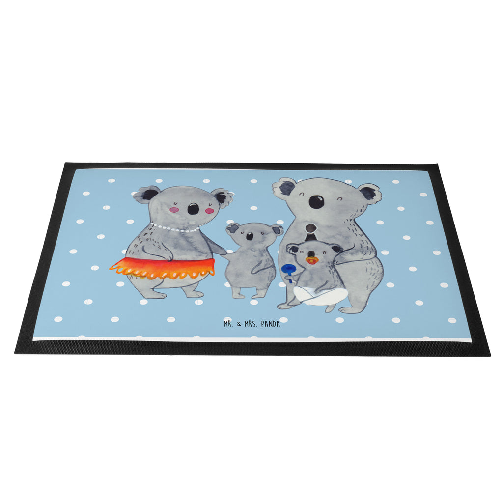 Fußmatte Koala Familie Koala, Koalas, Familie, Family, Mama, Papa, Kinder, Geschwister, Familienleben Türvorleger, Schmutzmatte, Fußabtreter, Matte, Schmutzfänger, Fußabstreifer, Schmutzfangmatte, Türmatte, Motivfußmatte,  Haustürmatte, Vorleger  Familie, Vatertag, Muttertag, Bruder, Schwester, Mama, Papa, Oma, Opa
