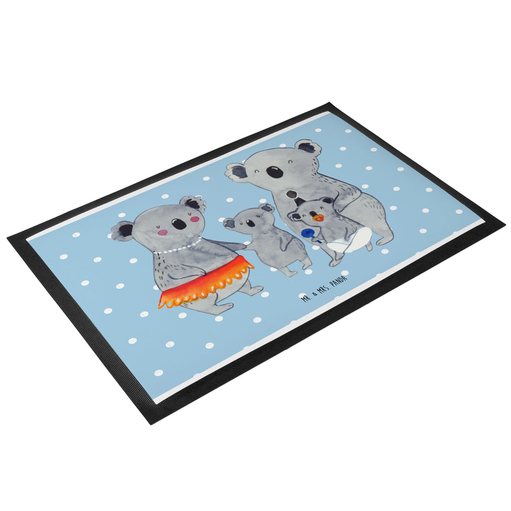 Fußmatte Koala Familie Koala, Koalas, Familie, Family, Mama, Papa, Kinder, Geschwister, Familienleben Türvorleger, Schmutzmatte, Fußabtreter, Matte, Schmutzfänger, Fußabstreifer, Schmutzfangmatte, Türmatte, Motivfußmatte,  Haustürmatte, Vorleger  Familie, Vatertag, Muttertag, Bruder, Schwester, Mama, Papa, Oma, Opa