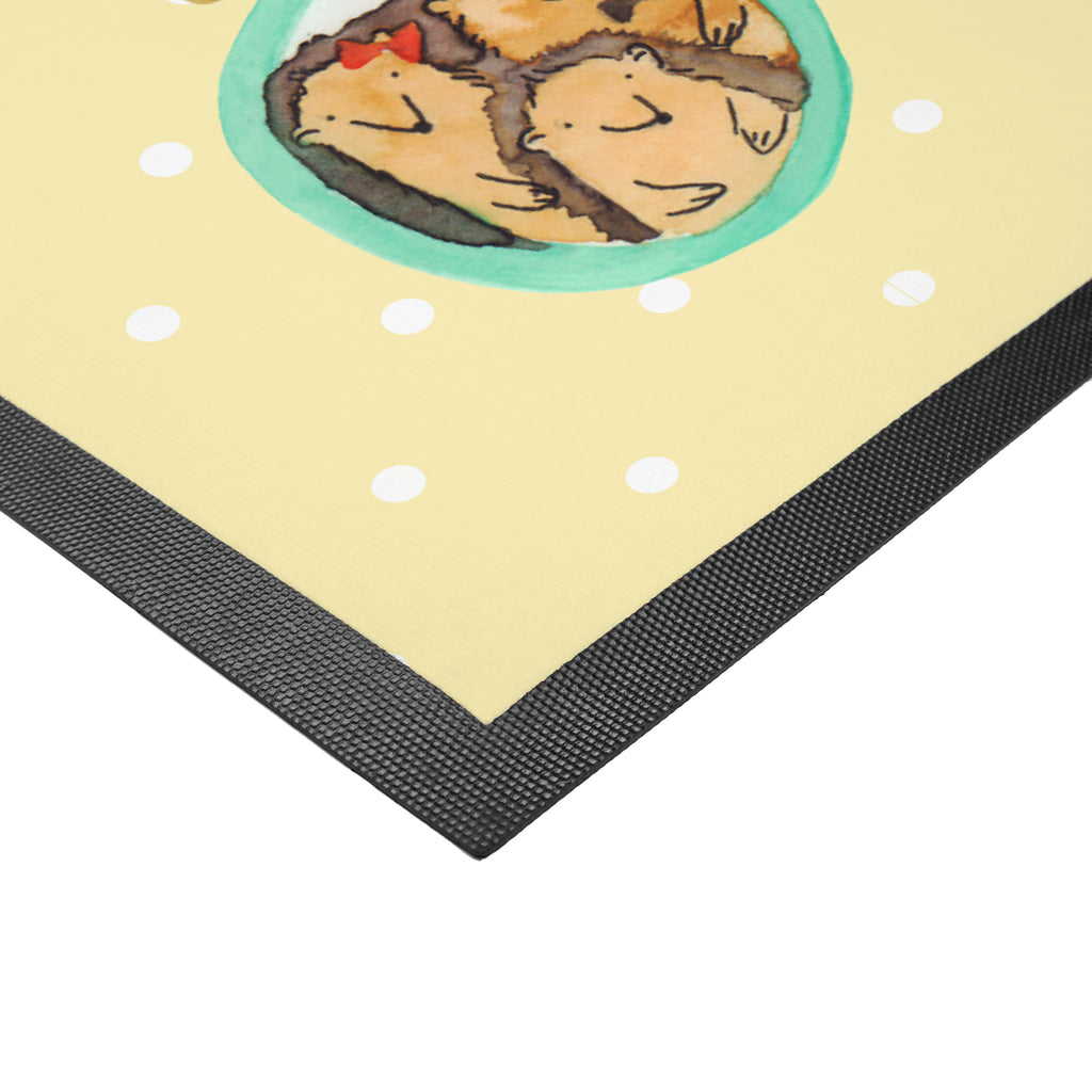 Fußmatte Igel Familie Familie, Liebe, Igel, Bilder, Zusammenhalt, Glück, Bruder, Schwester, Mama, Papa Türvorleger, Schmutzmatte, Fußabtreter, Matte, Schmutzfänger, Fußabstreifer, Schmutzfangmatte, Türmatte, Motivfußmatte,  Haustürmatte, Vorleger  Familie, Vatertag, Muttertag, Bruder, Schwester, Mama, Papa, Oma, Opa