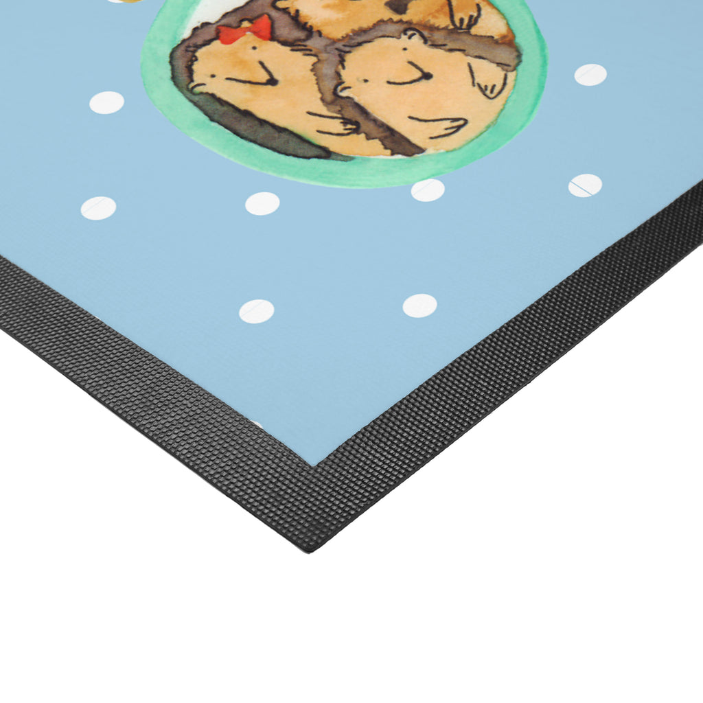 Fußmatte Igel Familie Familie, Liebe, Igel, Bilder, Zusammenhalt, Glück, Bruder, Schwester, Mama, Papa Türvorleger, Schmutzmatte, Fußabtreter, Matte, Schmutzfänger, Fußabstreifer, Schmutzfangmatte, Türmatte, Motivfußmatte,  Haustürmatte, Vorleger  Familie, Vatertag, Muttertag, Bruder, Schwester, Mama, Papa, Oma, Opa