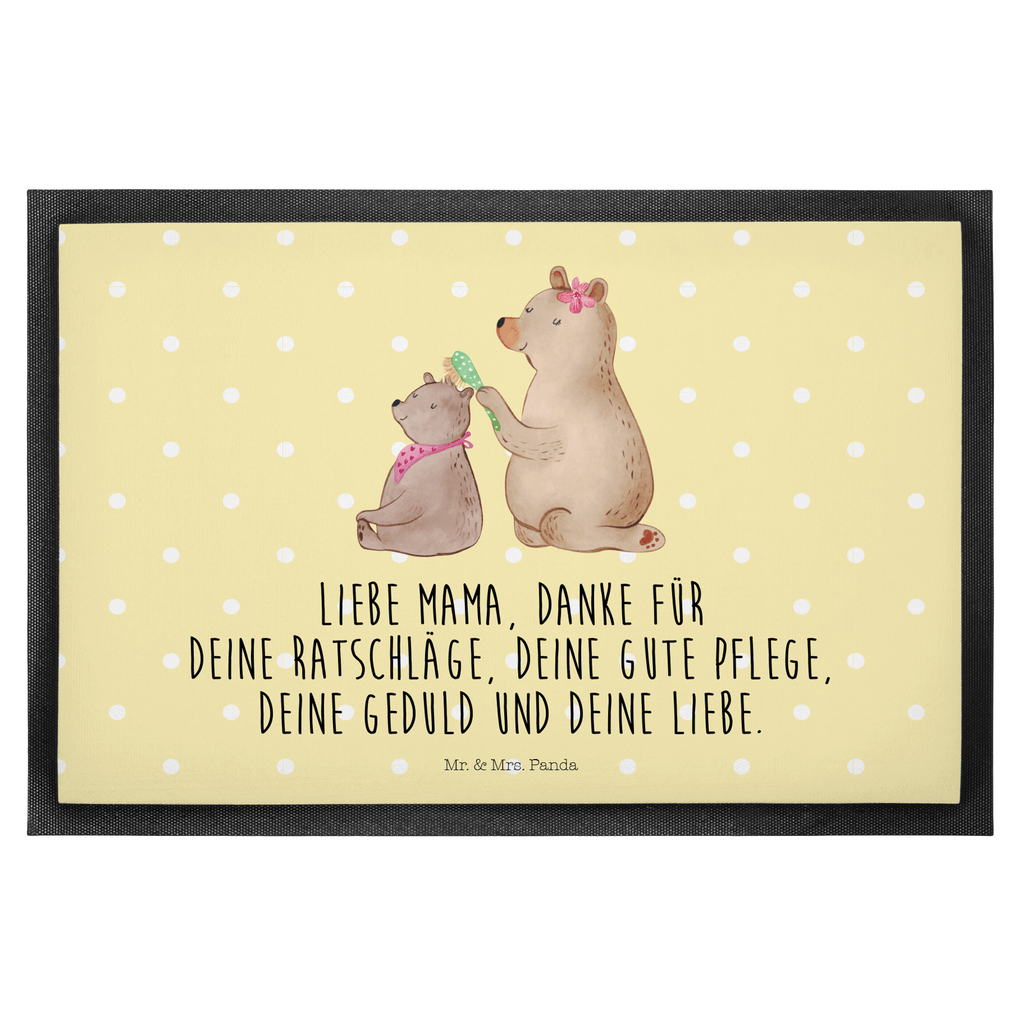 Fußmatte Bär mit Kind Geschenk, Muttertag, Mutti, Mama, Mutter Türvorleger, Schmutzmatte, Fußabtreter, Matte, Schmutzfänger, Fußabstreifer, Schmutzfangmatte, Türmatte, Motivfußmatte,  Haustürmatte, Vorleger  Familie, Vatertag, Muttertag, Bruder, Schwester, Mama, Papa, Oma, Opa