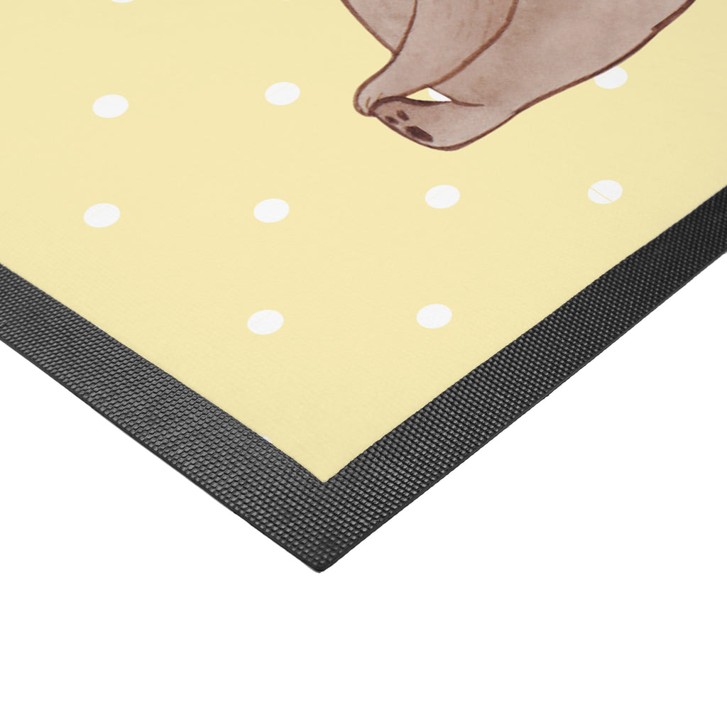 Fußmatte Bär mit Kind Geschenk, Muttertag, Mutti, Mama, Mutter Türvorleger, Schmutzmatte, Fußabtreter, Matte, Schmutzfänger, Fußabstreifer, Schmutzfangmatte, Türmatte, Motivfußmatte,  Haustürmatte, Vorleger  Familie, Vatertag, Muttertag, Bruder, Schwester, Mama, Papa, Oma, Opa