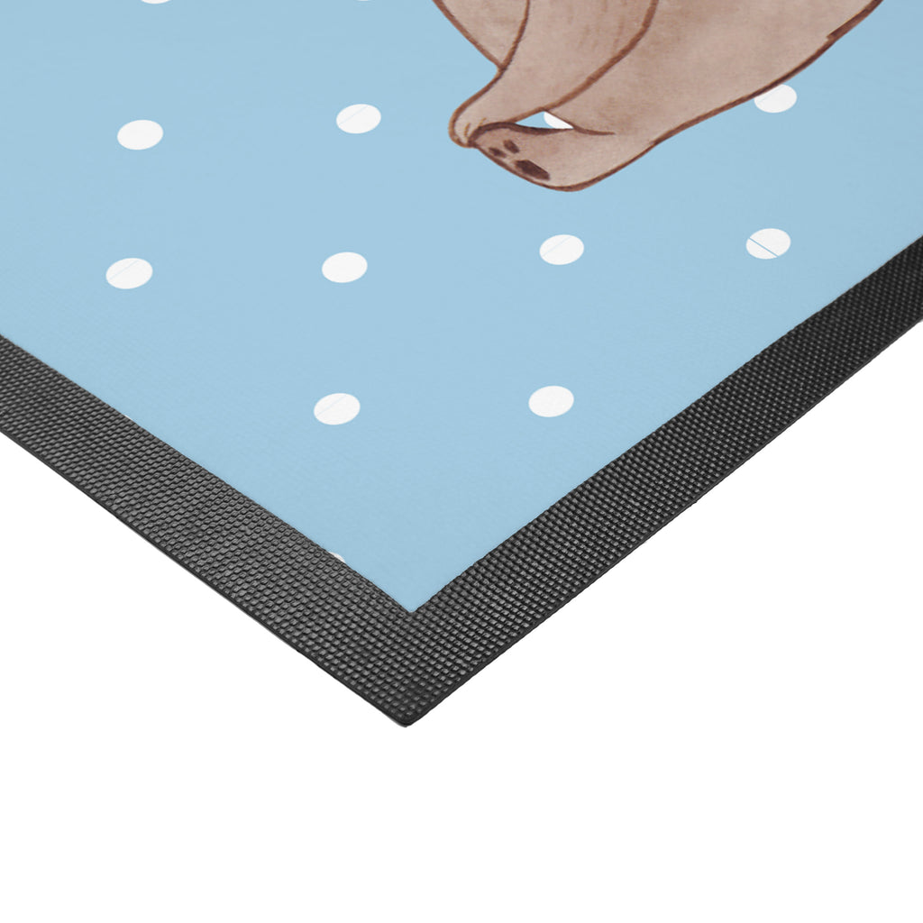 Fußmatte Bär mit Kind Geschenk, Muttertag, Mutti, Mama, Mutter Türvorleger, Schmutzmatte, Fußabtreter, Matte, Schmutzfänger, Fußabstreifer, Schmutzfangmatte, Türmatte, Motivfußmatte,  Haustürmatte, Vorleger  Familie, Vatertag, Muttertag, Bruder, Schwester, Mama, Papa, Oma, Opa