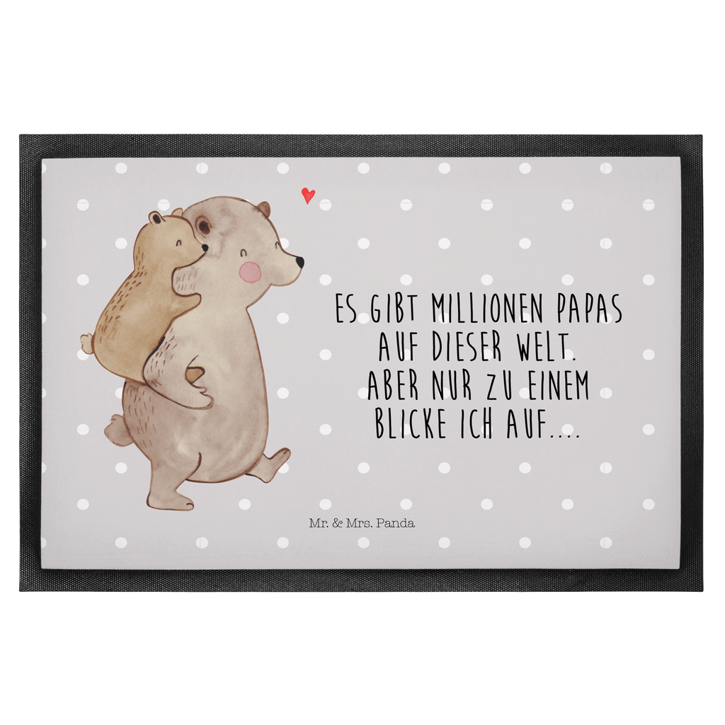 Fußmatte Papa Bär Geschenk, Vatertag, Papa, Vater, Papi, Vati, Onkel, Geburtstag Türvorleger, Schmutzmatte, Fußabtreter, Matte, Schmutzfänger, Fußabstreifer, Schmutzfangmatte, Türmatte, Motivfußmatte,  Haustürmatte, Vorleger  Familie, Vatertag, Muttertag, Bruder, Schwester, Mama, Papa, Oma, Opa