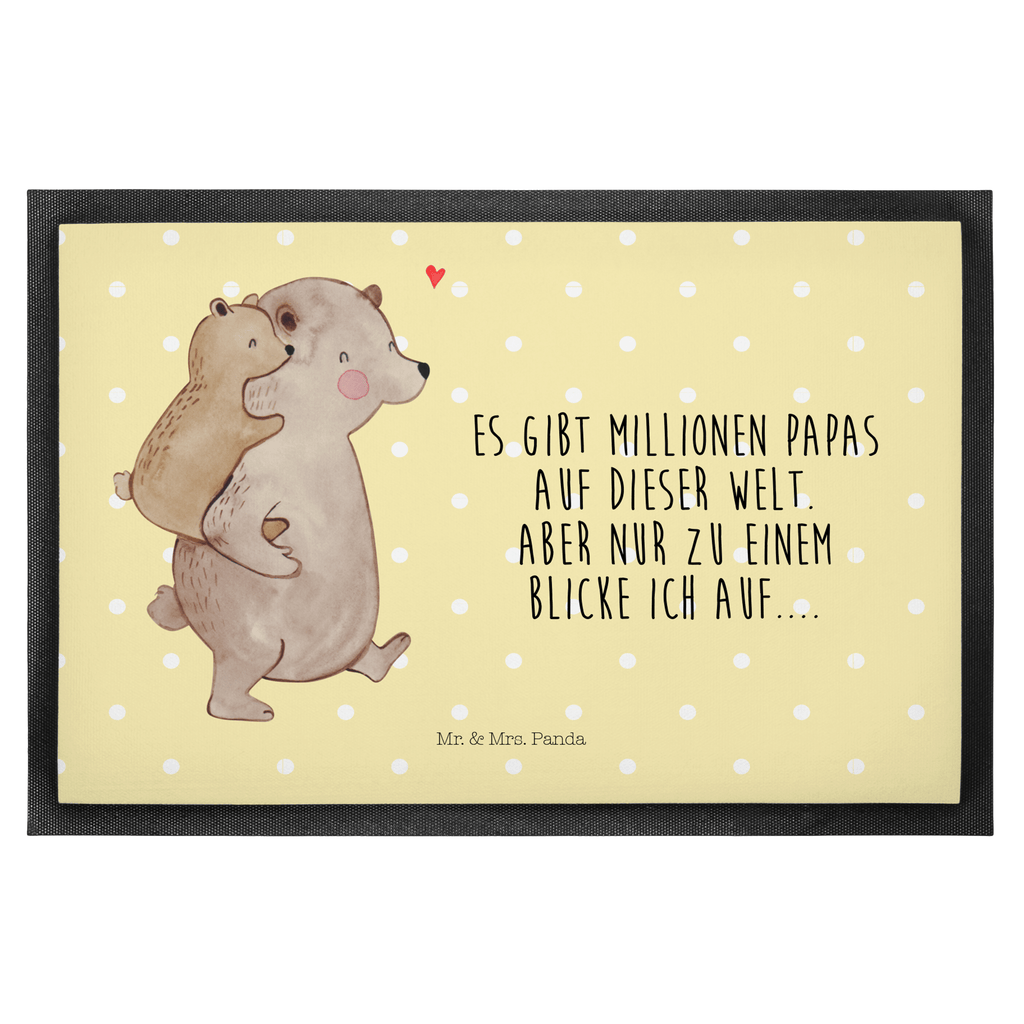 Fußmatte Papa Bär Geschenk, Vatertag, Papa, Vater, Papi, Vati, Onkel, Geburtstag Türvorleger, Schmutzmatte, Fußabtreter, Matte, Schmutzfänger, Fußabstreifer, Schmutzfangmatte, Türmatte, Motivfußmatte,  Haustürmatte, Vorleger  Familie, Vatertag, Muttertag, Bruder, Schwester, Mama, Papa, Oma, Opa