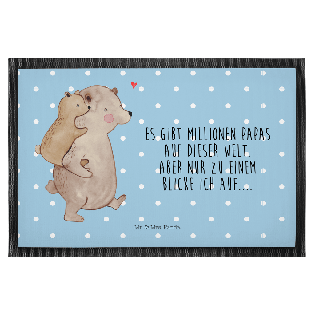 Fußmatte Papa Bär Geschenk, Vatertag, Papa, Vater, Papi, Vati, Onkel, Geburtstag Türvorleger, Schmutzmatte, Fußabtreter, Matte, Schmutzfänger, Fußabstreifer, Schmutzfangmatte, Türmatte, Motivfußmatte,  Haustürmatte, Vorleger  Familie, Vatertag, Muttertag, Bruder, Schwester, Mama, Papa, Oma, Opa